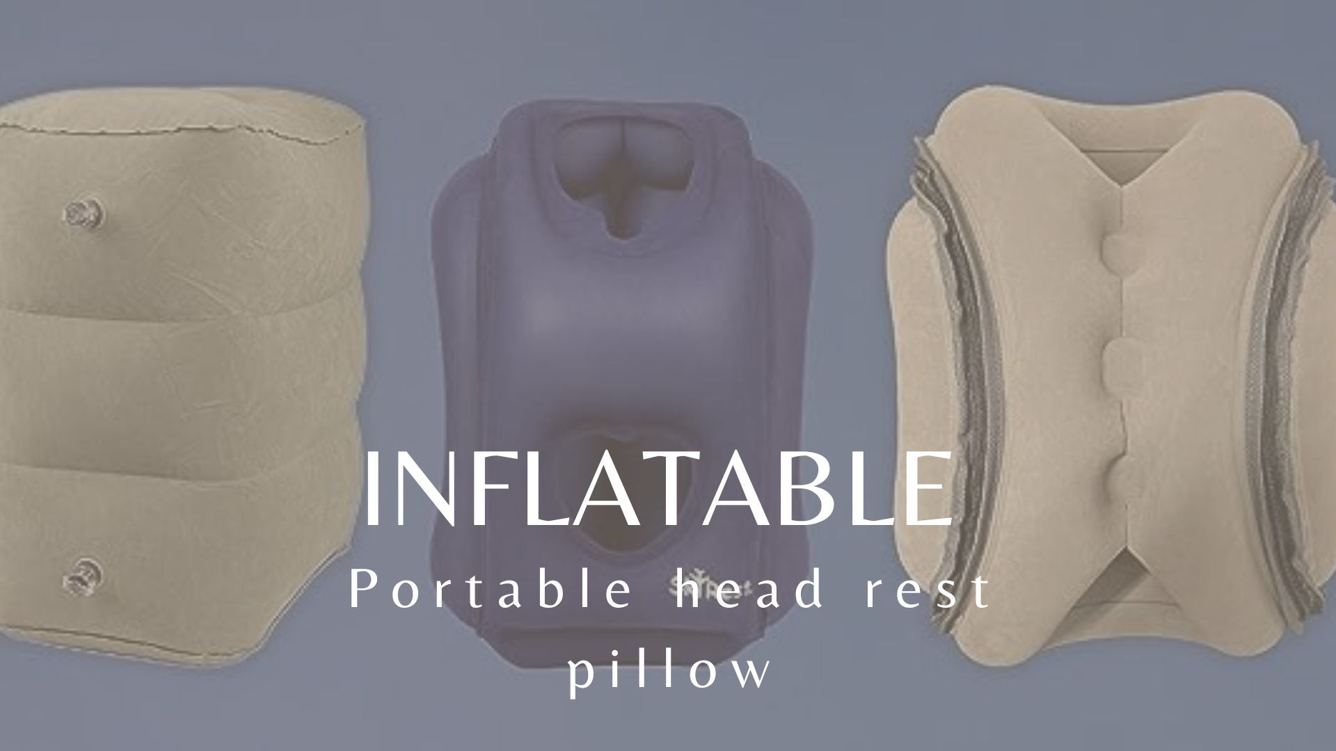 Inflatable Air Cushion Travel Pillow Headrest