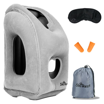 Inflatable travel pillow